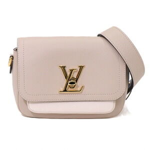 Louis Vuitton Me Tender Calfskin Lock Greige Grained Bag Shoulder